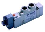 SMC SY5120-5LOU-C6 Électro-distributeur, 5/2 monostable, 24V cc, bobine standard assistée, raccordement: 20