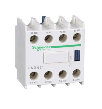 Schneider Electric LADN31 Bloc de contacts auxiliaires - 3F+1O - bornes à vis-etriers