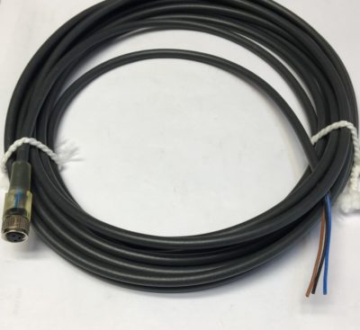 Baumer ESG 32SH0500 Connecteur 3 pins femelle M8 droit, cable 5 metres 4A 60V