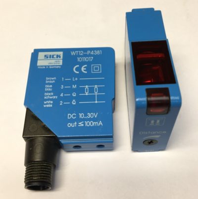 Sick WT12-P4181 1011017 Petits capteurs photoelectriques Principe du capteur / de detection Detecteur a reflexion directe, elimination d'arriere-plan