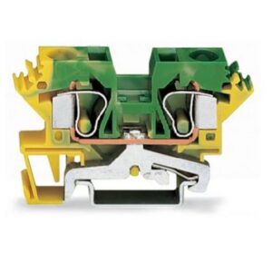 Wago 284-607 Borne de protection pour 2 conducteurs