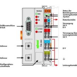 Wago 750-323 Coupleur de bus de terrain modulaire PROFIBUS DP