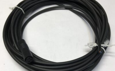 Binder 7934101503 Fiche ronde femelle M8 droit 3 poles avec cable 5 metres