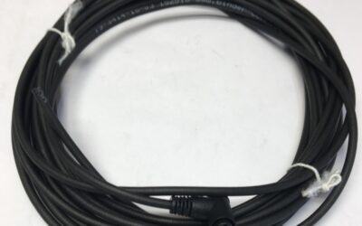Binder 7934141503 Fiche ronde femelle M8 coude 3 poles avec cable 5 metres