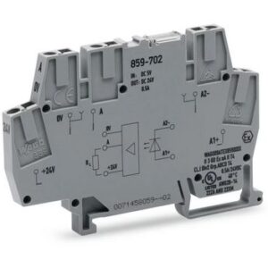 Wago 859-702 Module optocoupleur; Tension nominale d'entree DC 5 V; Plage de tension de sortie DC 0 … 24 V