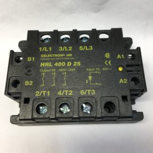 Selectron HRL480D25 Relais semi-conducteurs triphases 10 .. .40 VDC 480v 25A Tension d'entree 10 ... 40 VDC