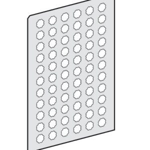 Schneider Electric ZBY 1147 Harmony planche de 66 etiquettes - Ø22 - ronde - I Vente par quantite indivisible 10