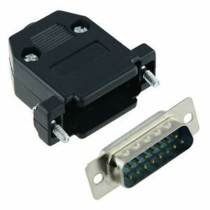 HARTING Connecteur male 15 poles + gaine plastic capot complet SUB- 9561615713